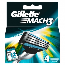 Gillette Mach3 4-pack rakblad