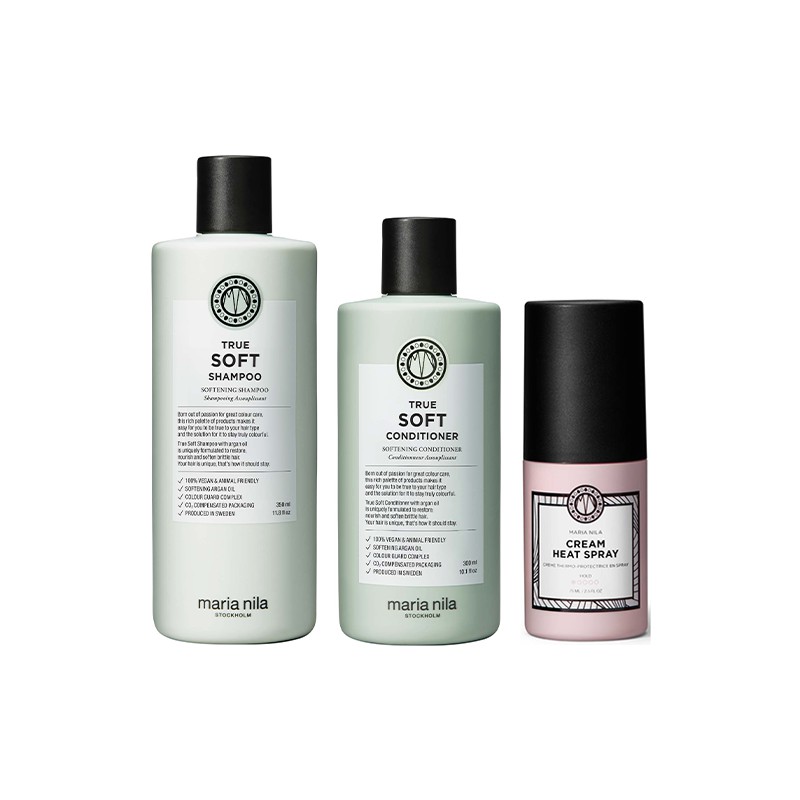 Maria Nila True Soft Duo + Cream Heat Spray 75ml