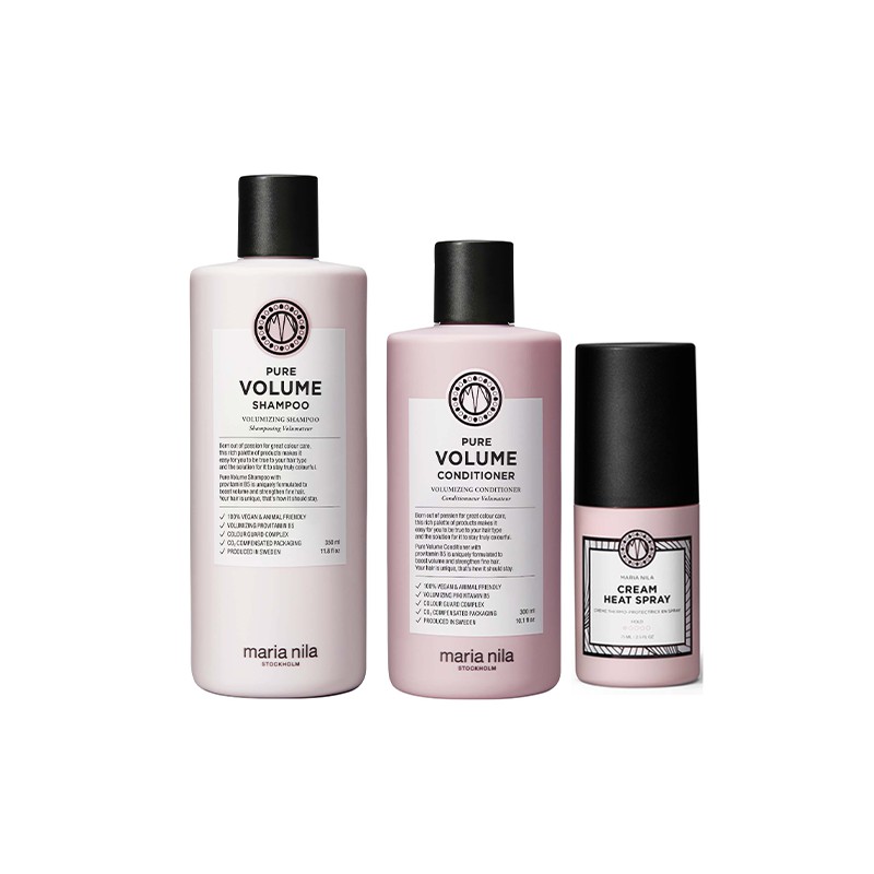 Maria Nila Pure Volume Duo + Cream Heat Spray 75ml