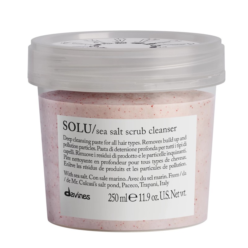 Davines SOLU sea salt scrub cleanser 250ml