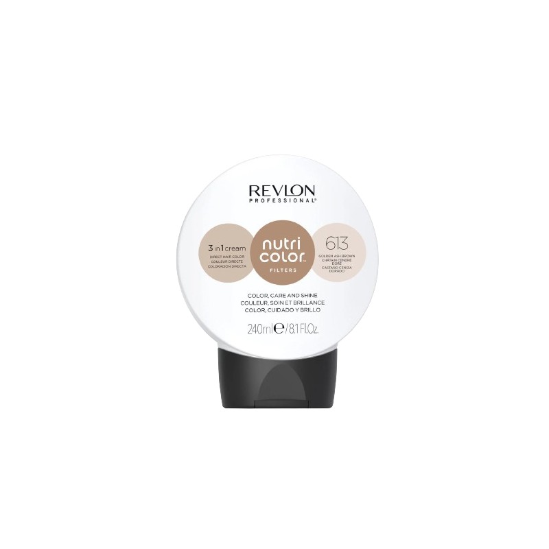 Revlon Professional Nutri Color Creme 613 Golden Ash Brown 240ml