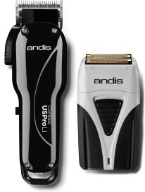 Andis US Pro Li Black + ProFoil Lithium Plus (Combo Pack)