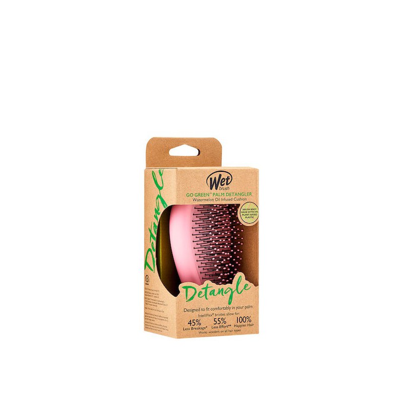 WetBrush Go Green Detangling Palm Detangler Pink