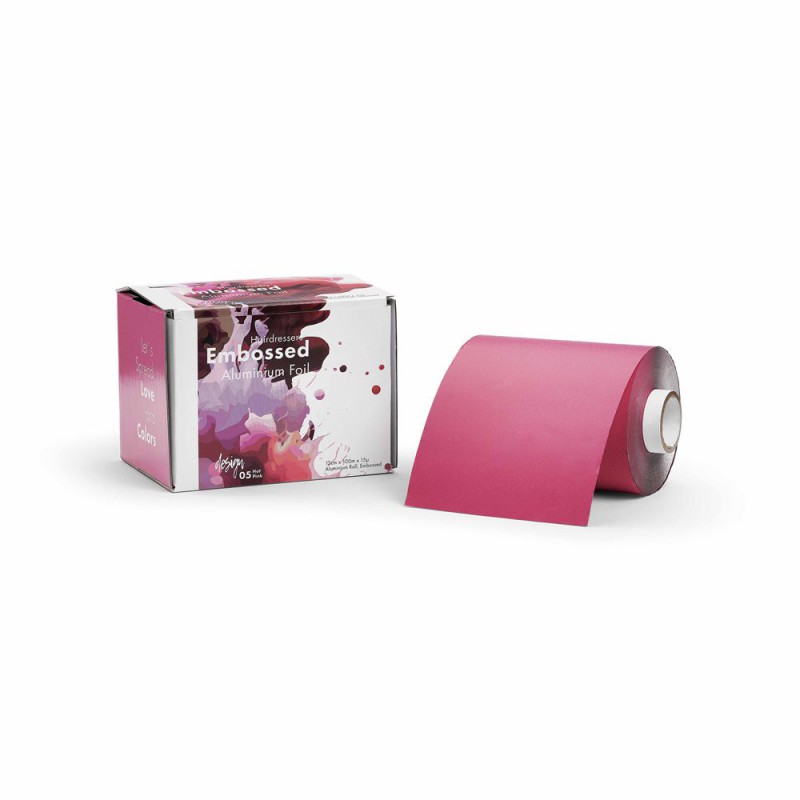 Foil 100 m embossed, Hot pink