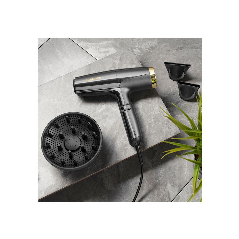 BabylissPro Falco Digital High Speed Dryer Black/Gold BabylissPro Falco Digital High Speed Dryer Black/Gold