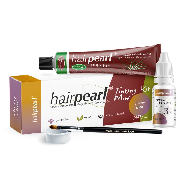 Hairpearl Tinting kit mini PPD free No 4 Mahogny Brown