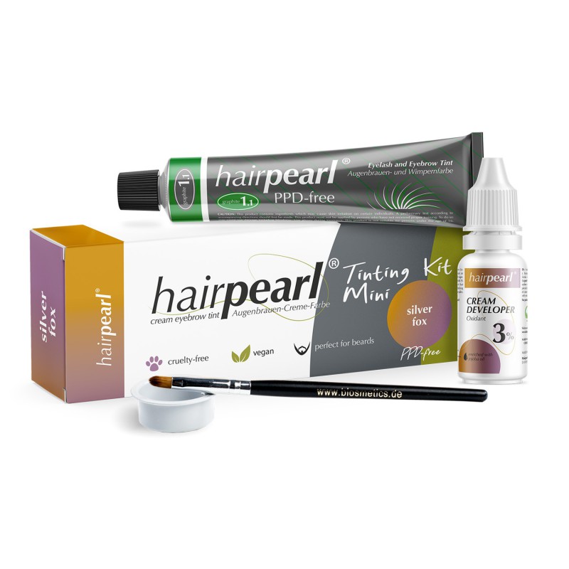 Hairpearl Tinting kit mini PPD free No 1.1 Graphite Grey