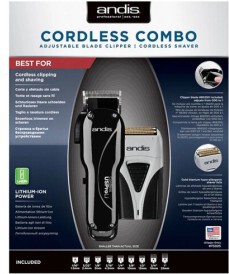Andis US Pro Li Black + ProFoil Lithium Plus (Combo Pack) (2)