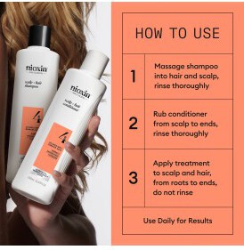 Nioxin System 4 Trial Kit for Colored Thinning Hair (2)
