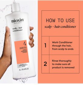 Nioxin System 4 Conditioner for Colored Thinning Hair 1000 ml (2)