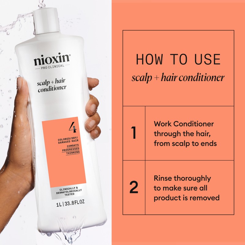 Nioxin System 4 Conditioner for Colored Thinning Hair 1000 ml Nioxin System 4 Conditioner for Colored Thinning Hair 1000 ml