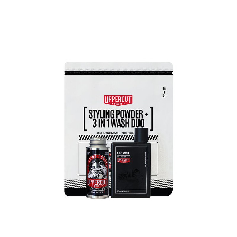 Uppercut Deluxe Styling Powder + 3 In 1 Wash Duo Uppercut Deluxe Styling Powder + 3 In 1 Wash Duo