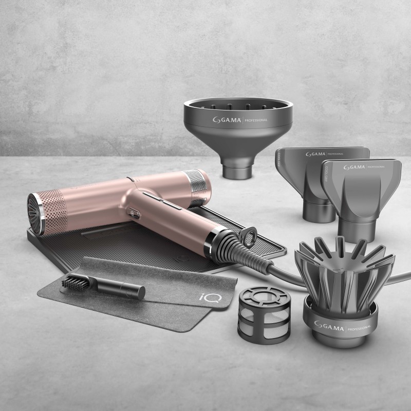 GA.MA iQ3 Pink-Rose Gold Hårfön