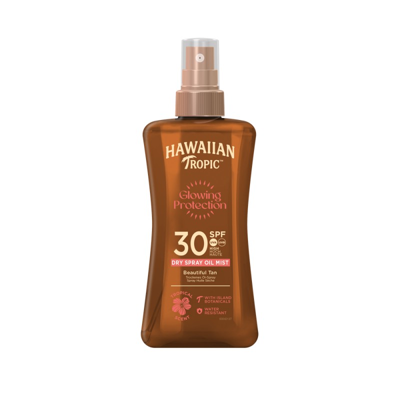 Hawaiian Tropic Glowing Protection Dry Spray Oil Mist SPF30 200ml