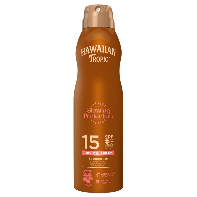 Hawaiian Tropic Glowing Protection Oil C-Spray SPF15 177 ml