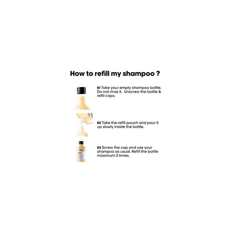 L'Oréal Professionnel Absolut Repair Gold Shampoo Refill 500ml L'Oréal Professionnel Absolut Repair Gold Shampoo Refill 500ml