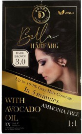 Donna Haircare Bella Hårfärg  Dark Brown 1.0 3x30ml