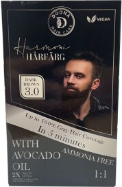 Donna Haircare Harmoni Hårfärg Dark Brown 3.0 3x30ml
