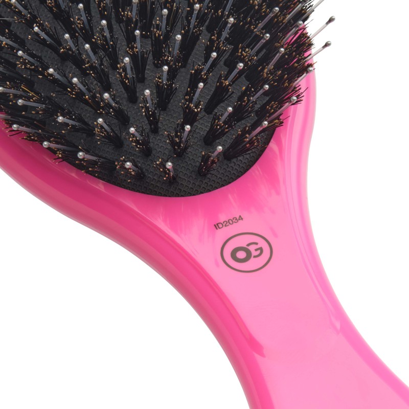 Olivia Garden Expert Care Oval - Boar & Nylon Bristles Pink