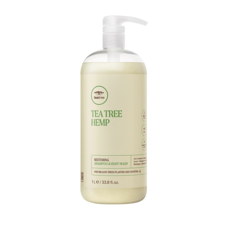 Paul Mitchell Tea Tree Hemp Restoring Shampoo and Body Wash 1000ml