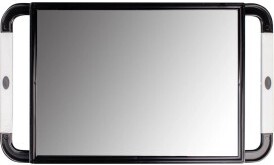 JRL Mirror Large Hand Held Mirror - Black