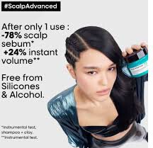 L'Oréal Professionnel Scalp Advanced Anti-Oiliness 2-in-1 Deep Purifier Clay Hair Mask 250ml (2)