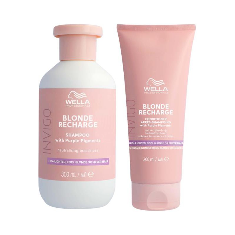Wella INVIGO Cool Blond Shampoo 250ml + Blond Conditioner 200ml