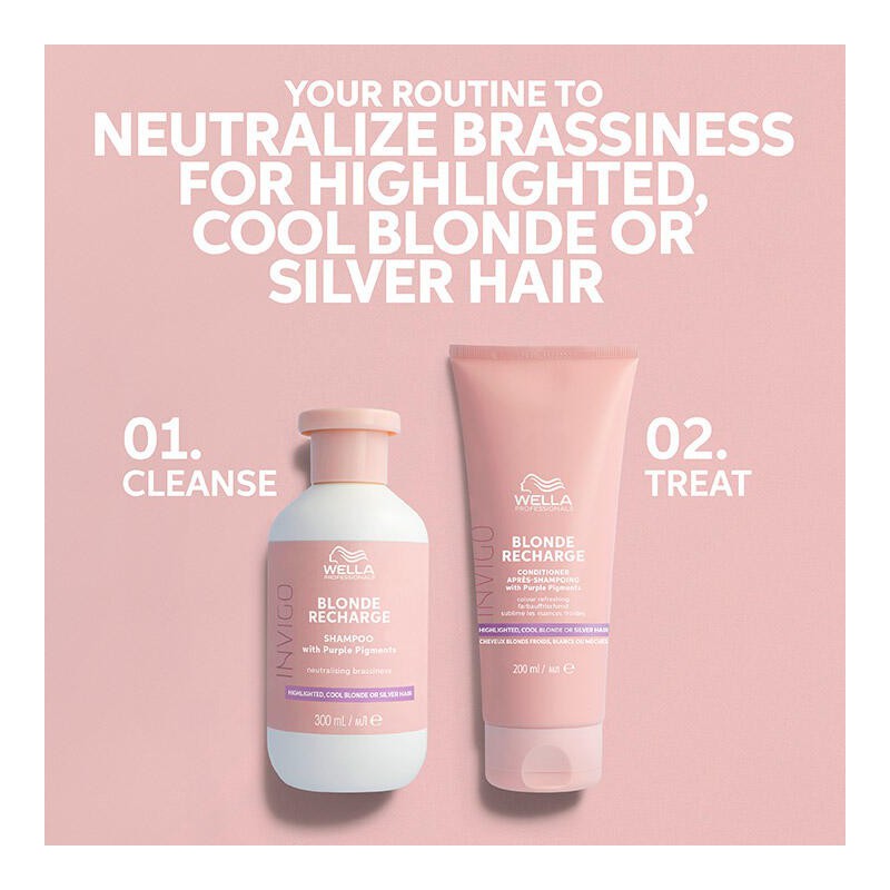 Wella INVIGO Cool Blond Shampoo 250ml + Blond Conditioner 200ml