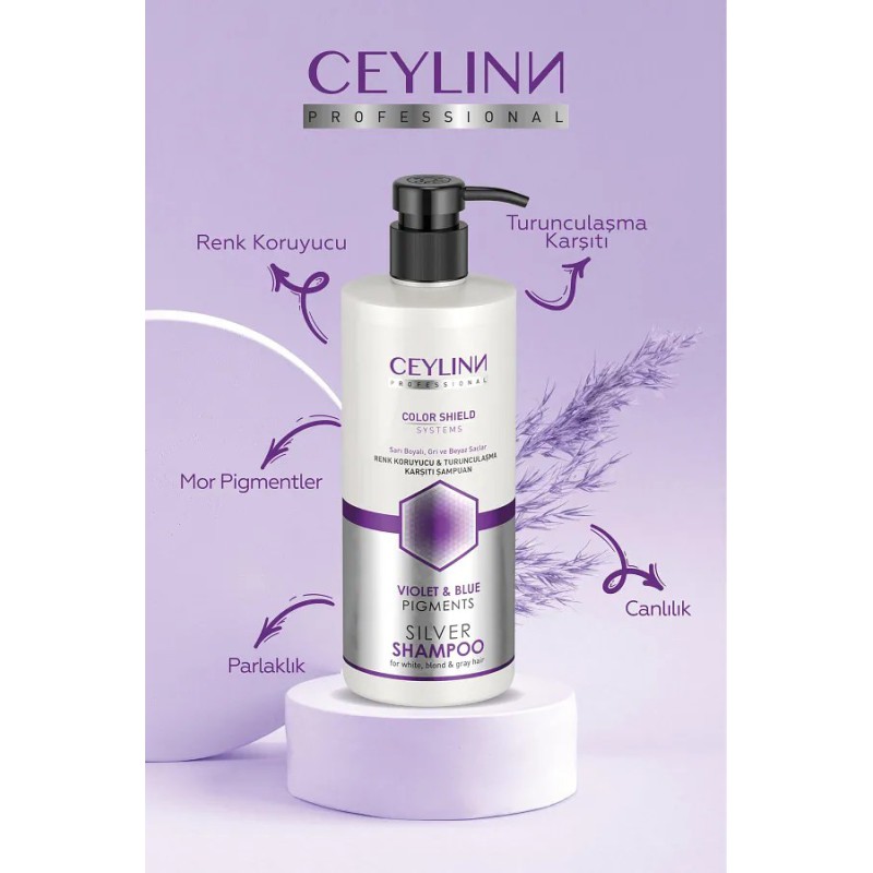 Ceylinn Professional Violet & Blue Silver Blue 500ml Ceylinn Professional Violet & Blue Silver Blue 500ml