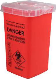 JRL Waste Blade Container, Red