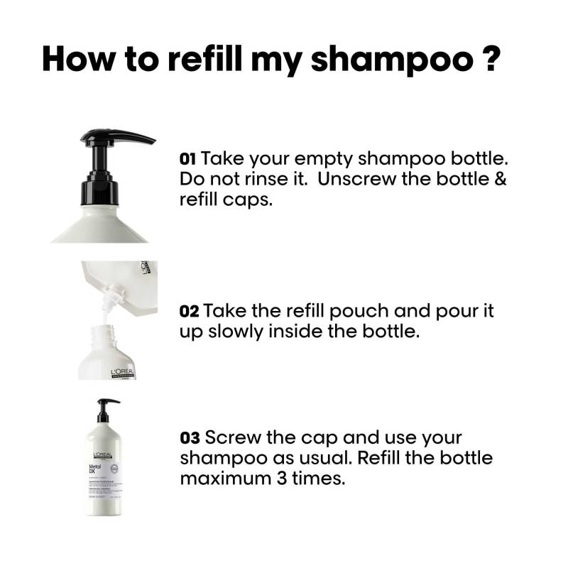 L'Oréal Professionnel Metal DX Shampoo Refill 1000ml