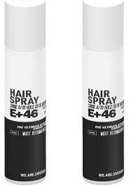 E+46 Hairspray 300ml x2