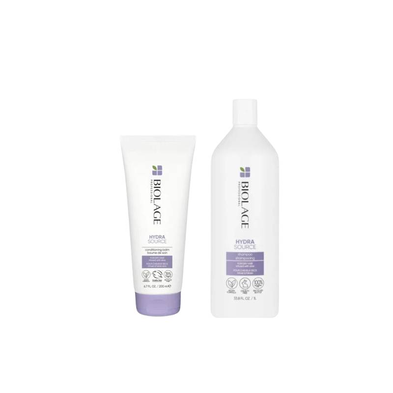 Matrix Biolage Hydrasource Shampoo 1000ml Hydrasource Conditioner 200ml Duo
