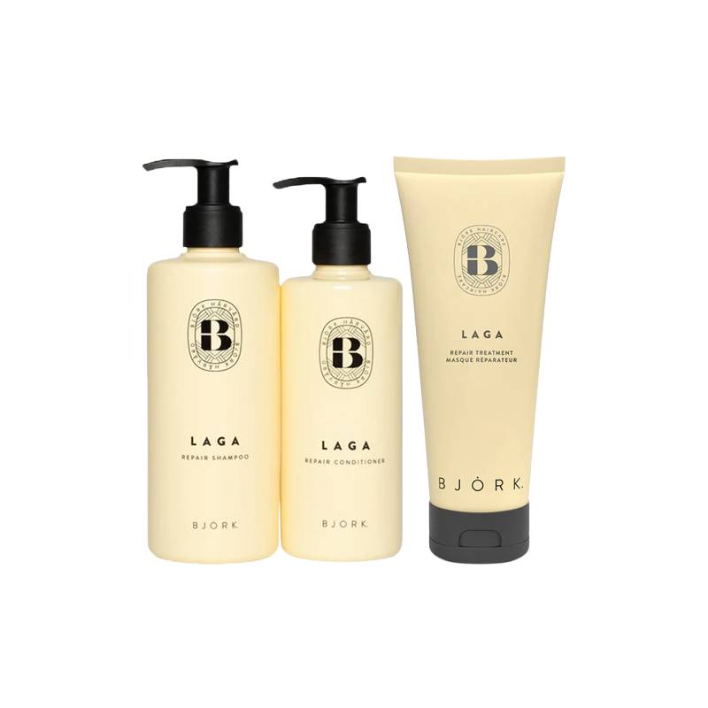 Björk Laga Trio Shampo 300 ml Condtioner 250 ml & Mask 200 ml