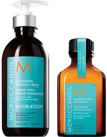 Moroccanoil Hydrating Styling Cream 300ml + Moroccanoil Original Oil Treatment 25ml - kampanjpaket