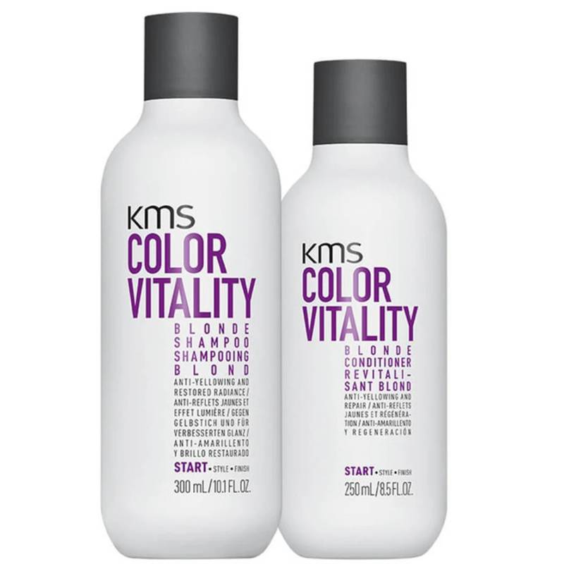 KMS Color Vitality Blonde Shampoo 300 ml + KMS Color Vitality Blonde Conditioner 250 ml Duo