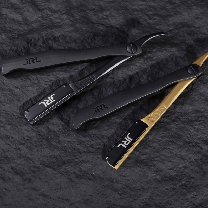 JRL Magnetic Straight Edge Razor, Black