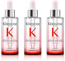 Kérastase Genesis Serum Anti-Chute Fortifiant mot håravfall – 3-pack (3 × 90 ml)